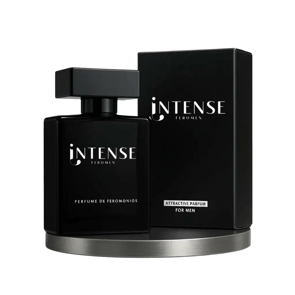 Perfume iNTENSE Feromen — frasco 50ml e embalagem premium